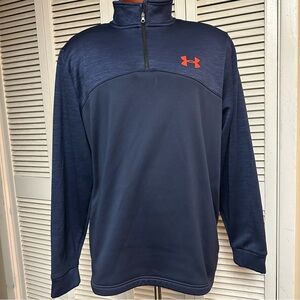 UNDER ARMOUR Size XL Loose NAVY PULLOVER 1/4 ZIP